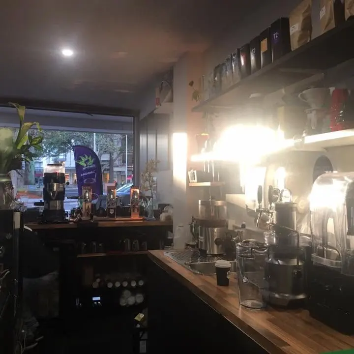 The coffee bar before sunrise