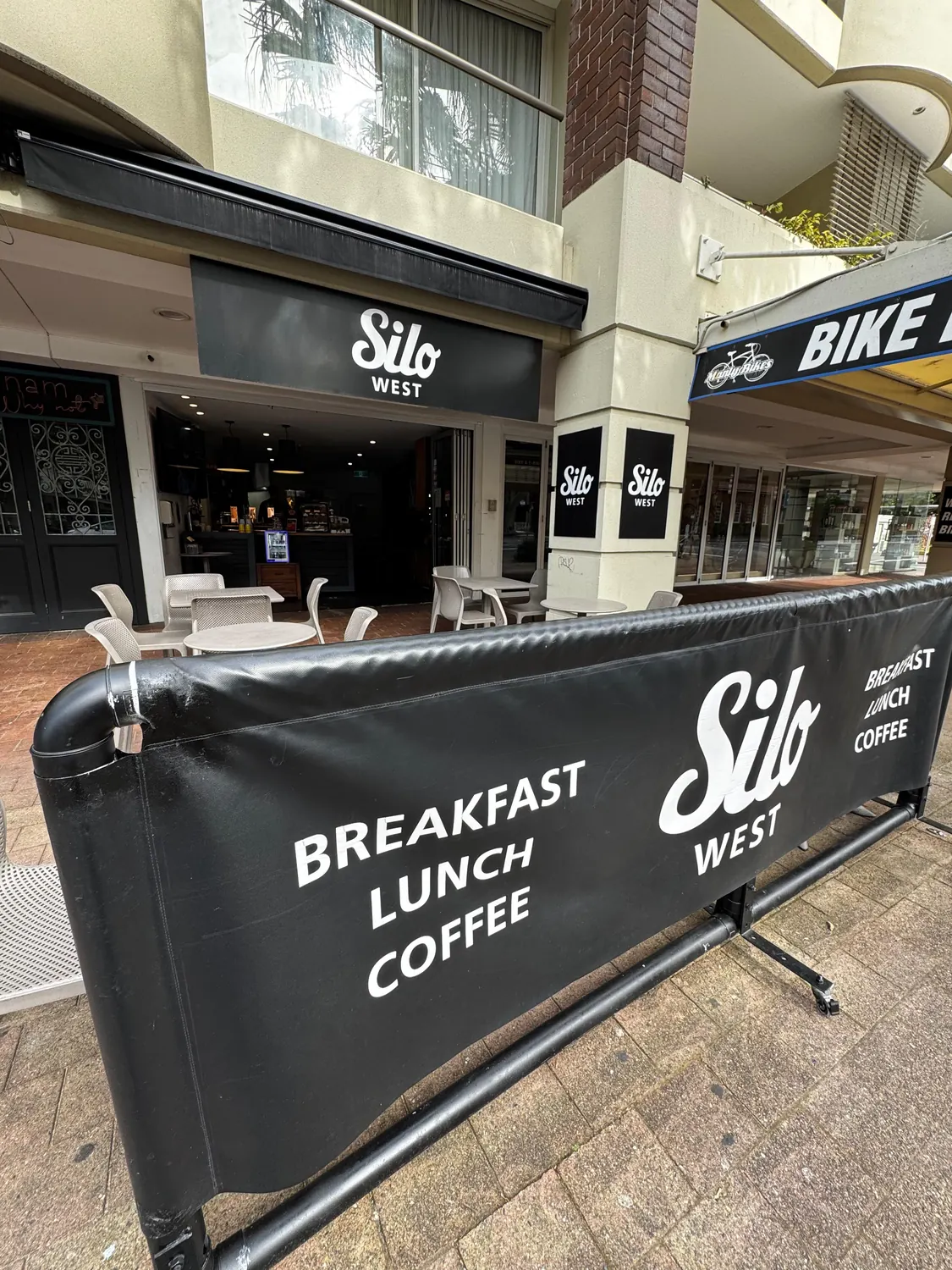 The Silo West shopfront on West Esplanade
